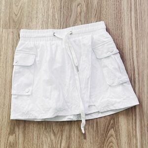 Women's White Athletic Skort Small unbranded outdoor summer